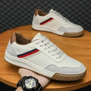 Panolifashion Men'S Casual Breathable Color Block Pu Sneakers