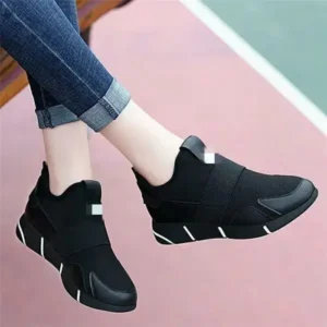 Panolifashion Women Fashion Slip On Round-Toe Shoes