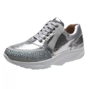 Panolifashion Women Fashion Rhinestones Sneakers