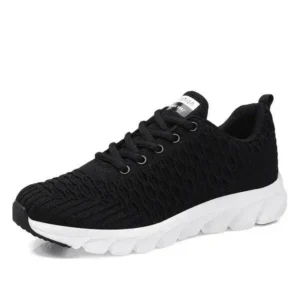 Panolifashion Women Fashion Casual Knit Design Mesh Breathable Running Sneakers