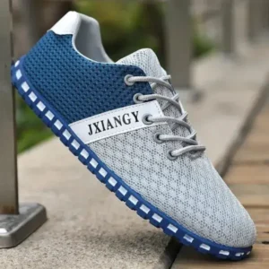 Panolifashion Men Casual Color Matching Breathable Mesh Flat Shoes