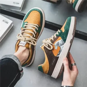 Panolifashion Men Fashion Breathable Color Matching Casual Sneakers