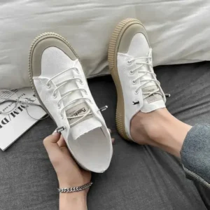 Panolifashion Men Casual Breathable Simple Canvas Shoes