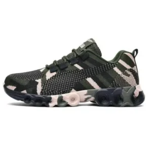 Panolifashion Couple Casual Camouflage Pattern Lace Up Design Breathable Sneakers