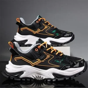 Panolifashion Men Spring Autumn Fashion Casual Colorblock Mesh Cloth Breathable Rubber Platform Shoes Sneakers