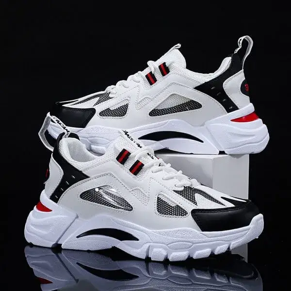 Panolifashion Men Spring Autumn Fashion Casual Colorblock Mesh Cloth Breathable Lightweight Rubber Platform Shoes Sneakers