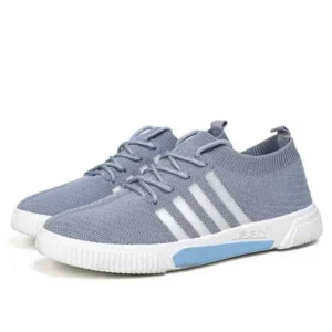 Panolifashion Men'S Fashion Stripe Lightweight Breathable Low Top Sneakers