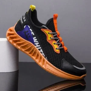 Panolifashion Men'S Fashion Breathable Color Block Air Cushion Sneakers