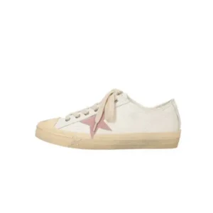 Panolifashion Women Fashion Casual Lace-Up Pink Star Sneakers