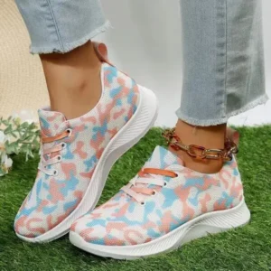 Panolifashion Summer Women Fashion Breathable Casual Colorful Printed Sneakers