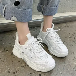 Panolifashion Women Fashion Casual Mesh Breathable Thick-Soled Sneakers