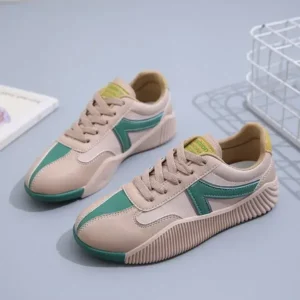 Panolifashion Women Fashion Color Block Breathable Sneakers