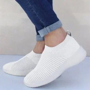 Panolifashion Women Fashion Fly Woven Breathable Sneakers